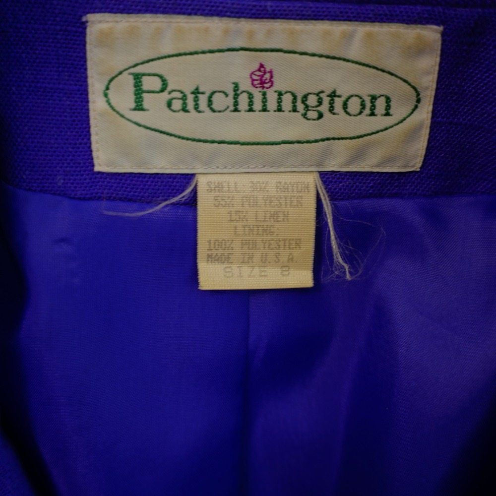 Patchington Purple‎ Polyester Linen Basketweave 2… - image 8